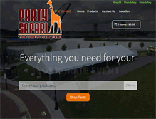 Tablet Screenshot of partysafariohio.com